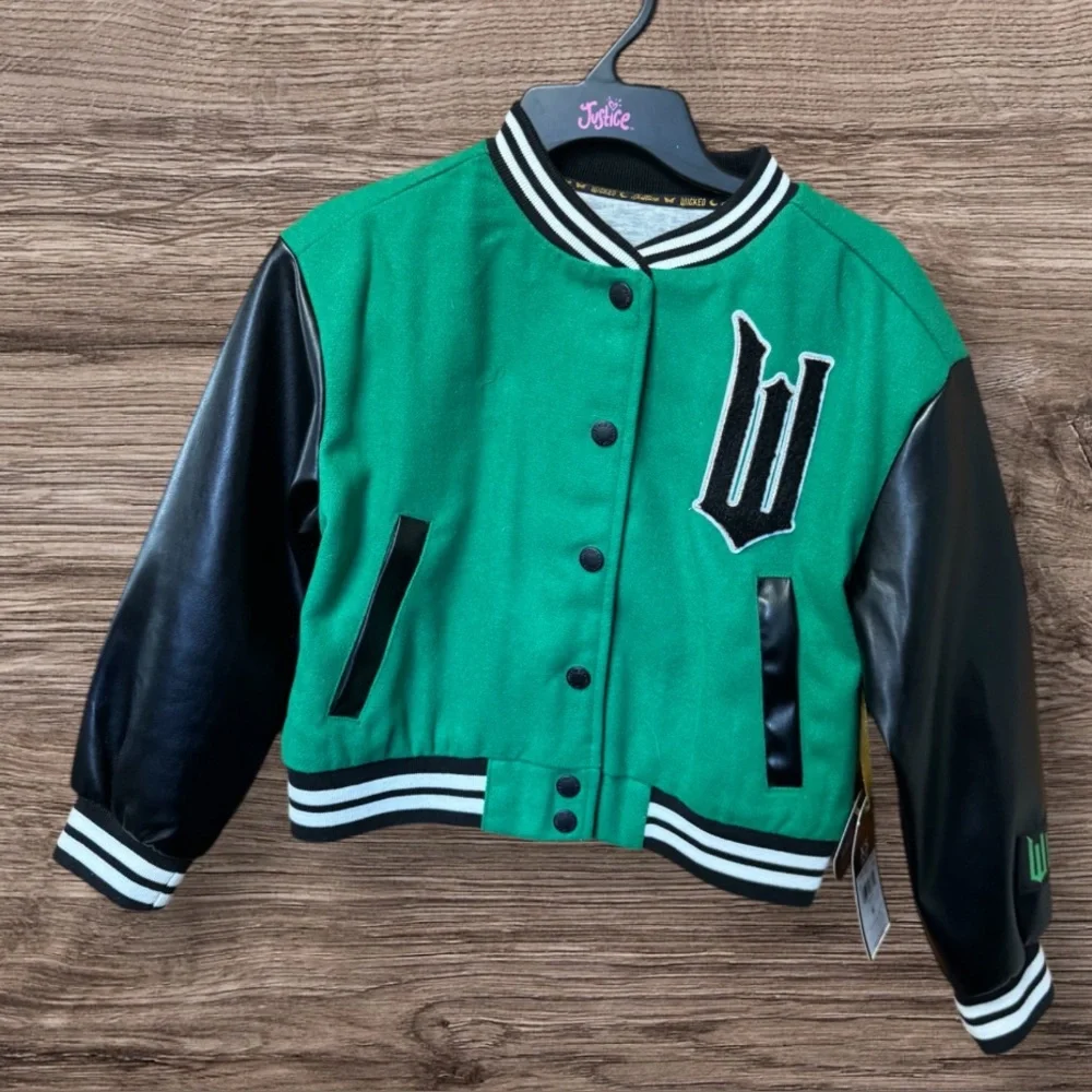 NWT Justice Wicked Varsity Jacket SZ XS 5-6